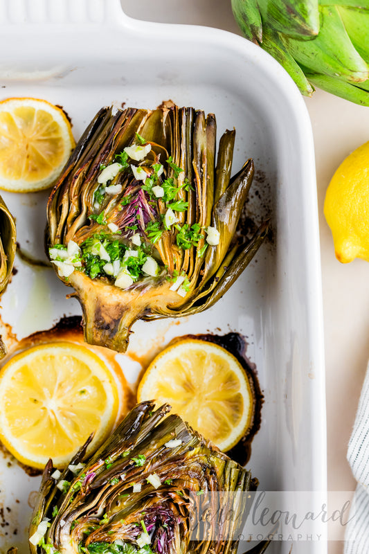 Baked Artichokes with Garlic Lemon Sauce **EXCLUSIVE** Recipe