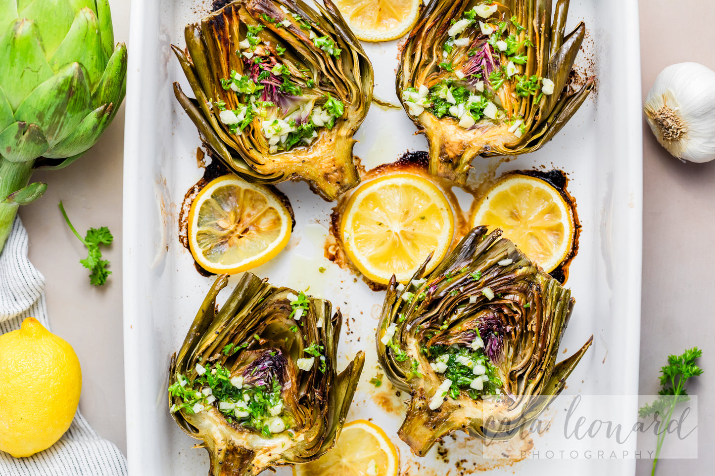 Baked Artichokes with Garlic Lemon Sauce **EXCLUSIVE** Recipe
