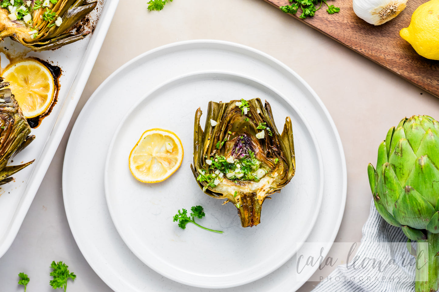 Baked Artichokes with Garlic Lemon Sauce **EXCLUSIVE** Recipe