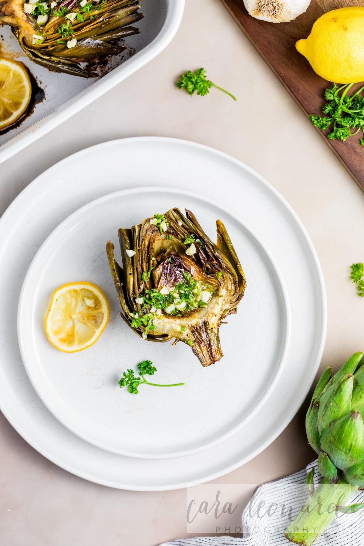 Baked Artichokes with Garlic Lemon Sauce **EXCLUSIVE** Recipe