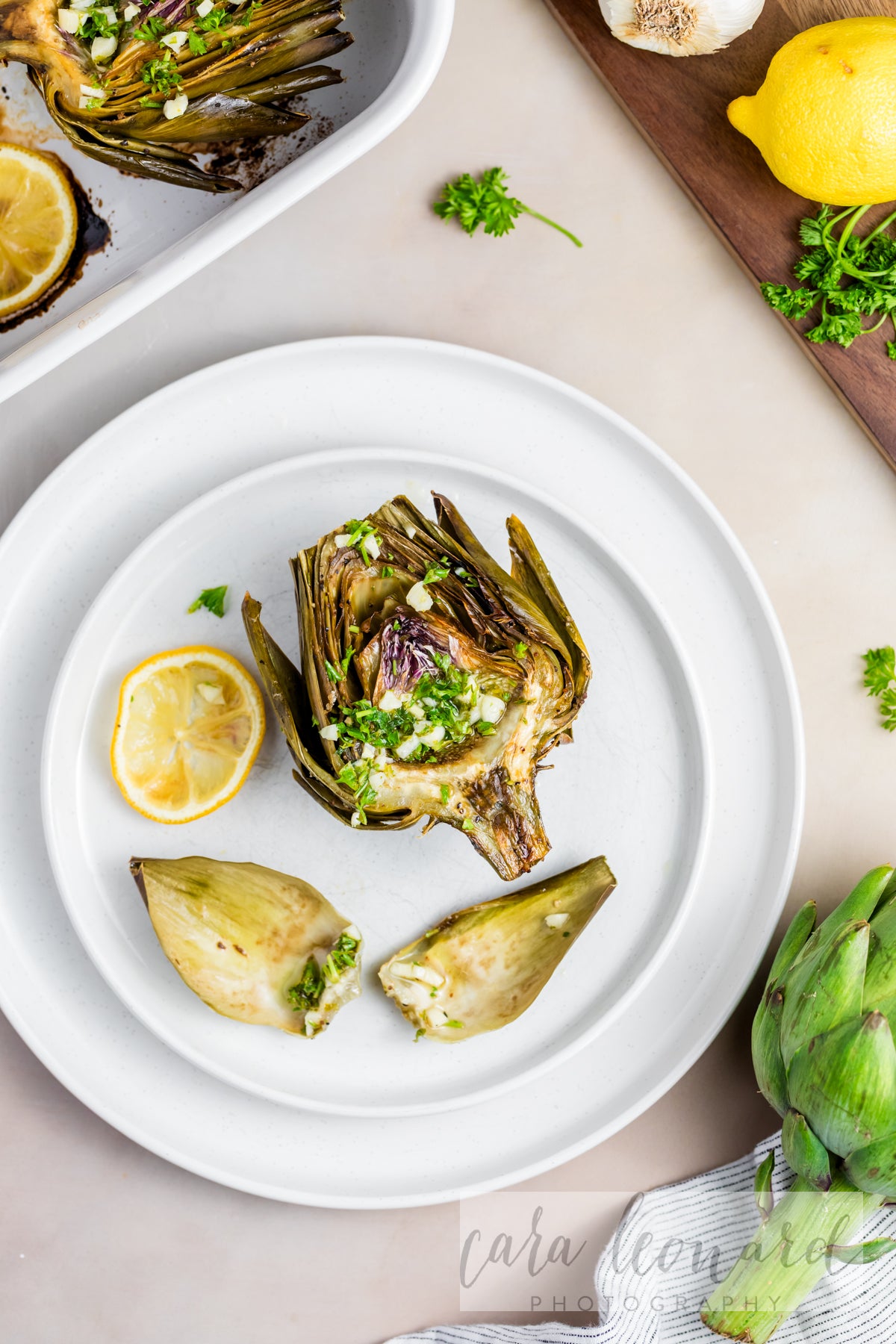 Baked Artichokes with Garlic Lemon Sauce **EXCLUSIVE** Recipe
