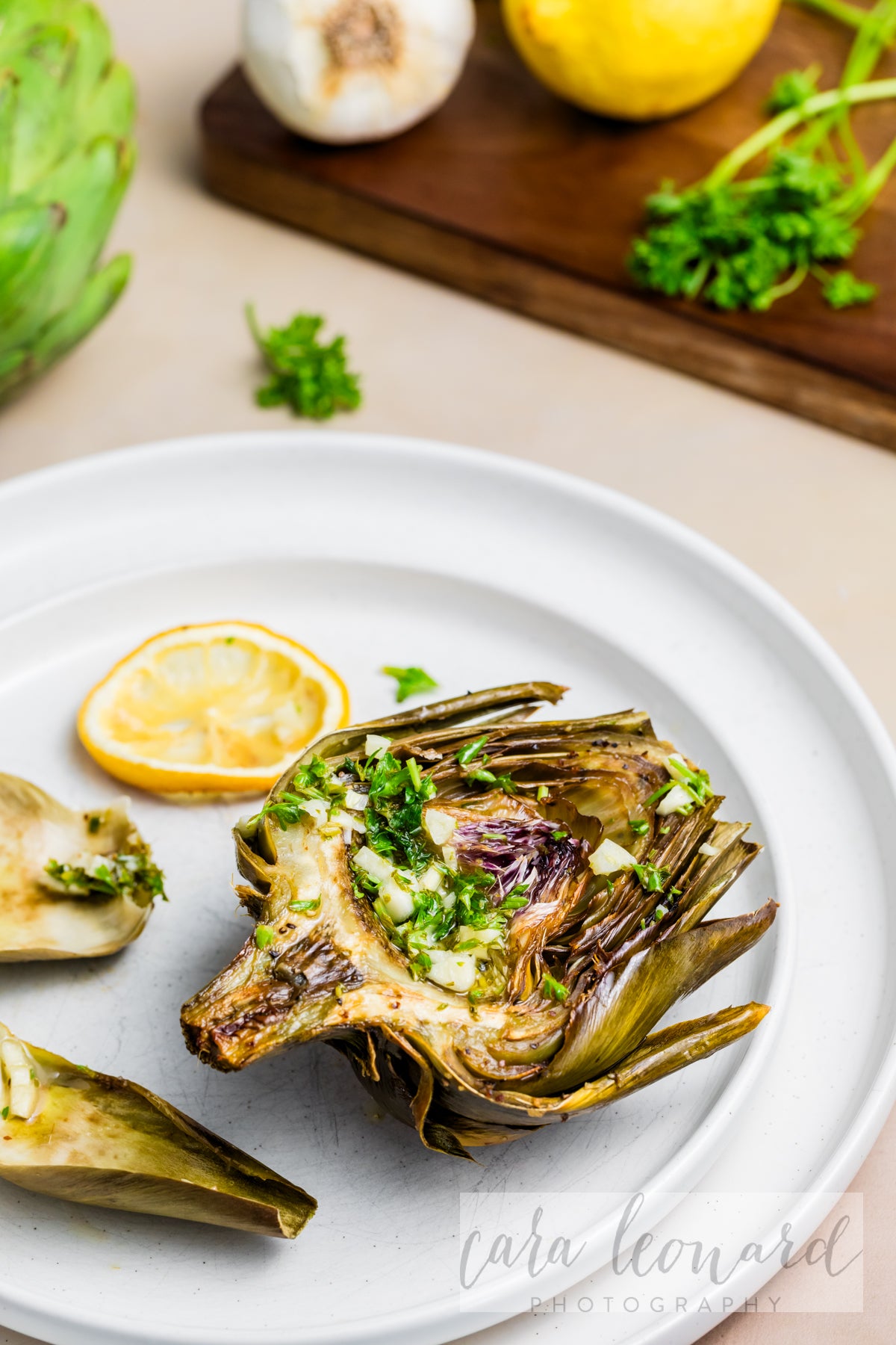 Baked Artichokes with Garlic Lemon Sauce **EXCLUSIVE** Recipe
