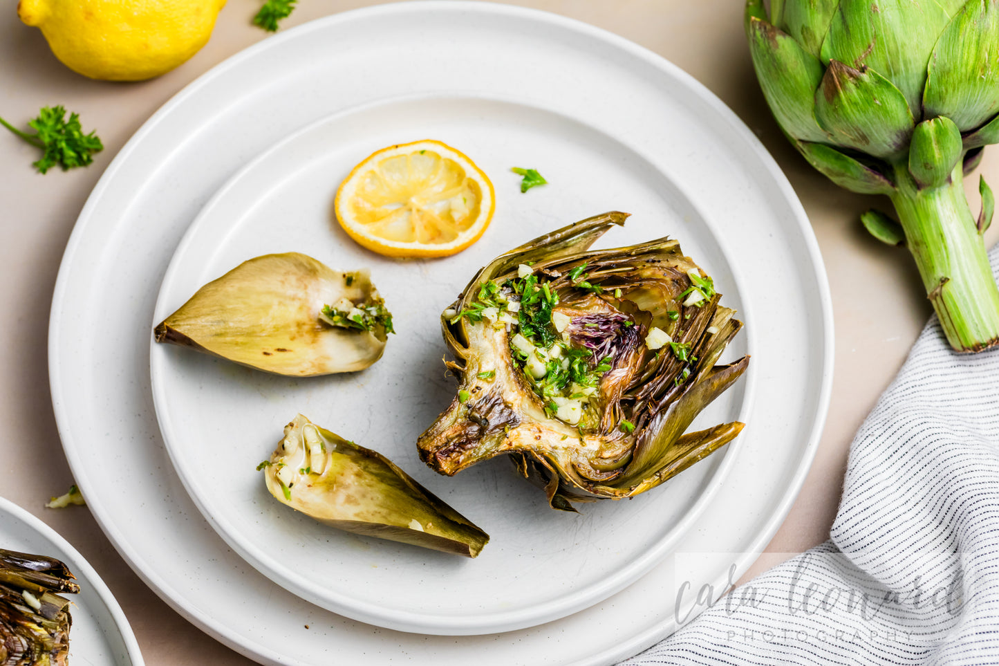 Baked Artichokes with Garlic Lemon Sauce **EXCLUSIVE** Recipe