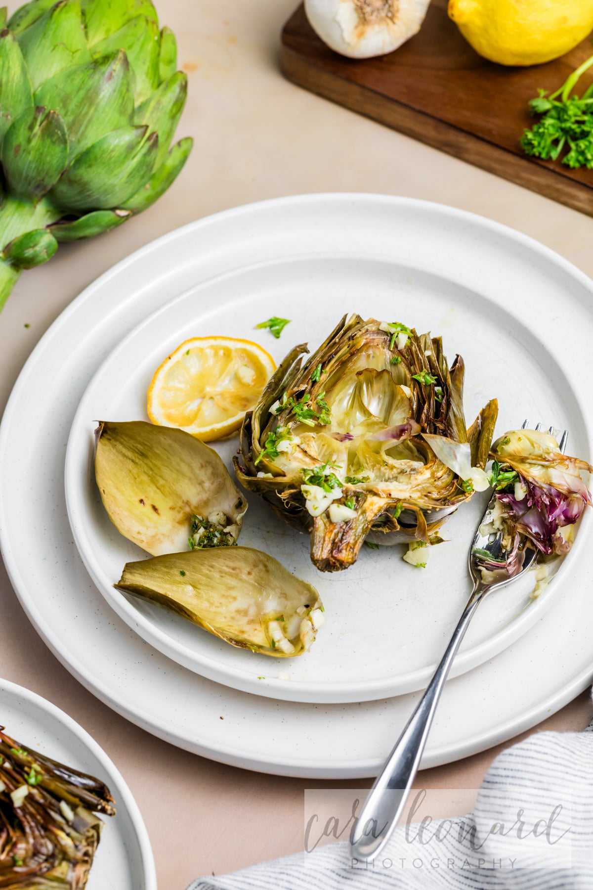 Baked Artichokes with Garlic Lemon Sauce **EXCLUSIVE** Recipe