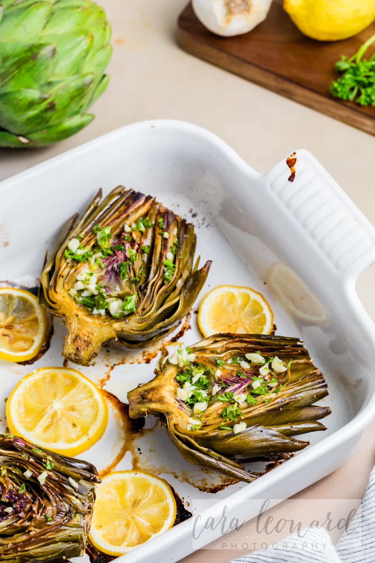 Baked Artichokes with Garlic Lemon Sauce **EXCLUSIVE** Recipe