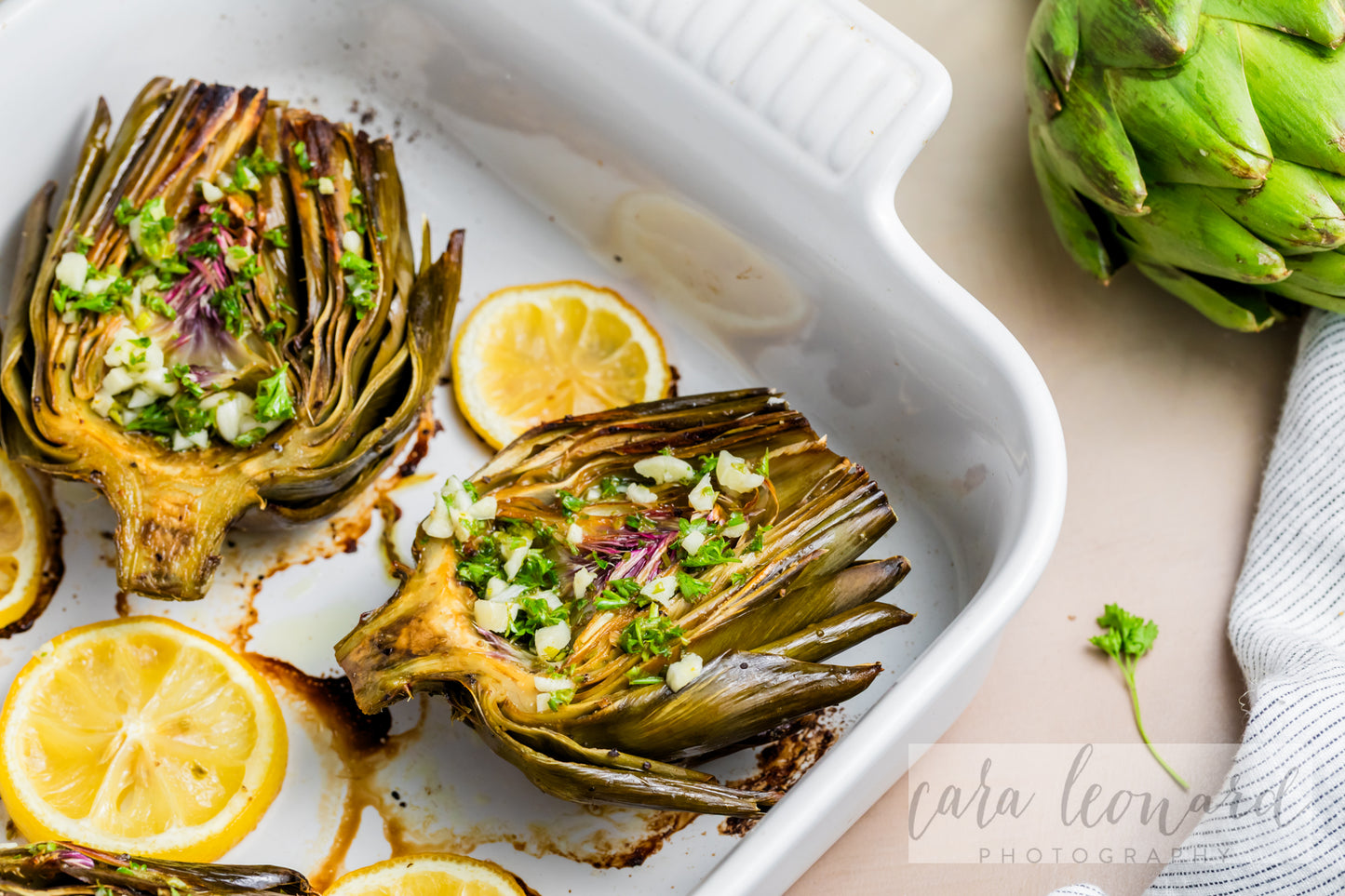 Baked Artichokes with Garlic Lemon Sauce **EXCLUSIVE** Recipe