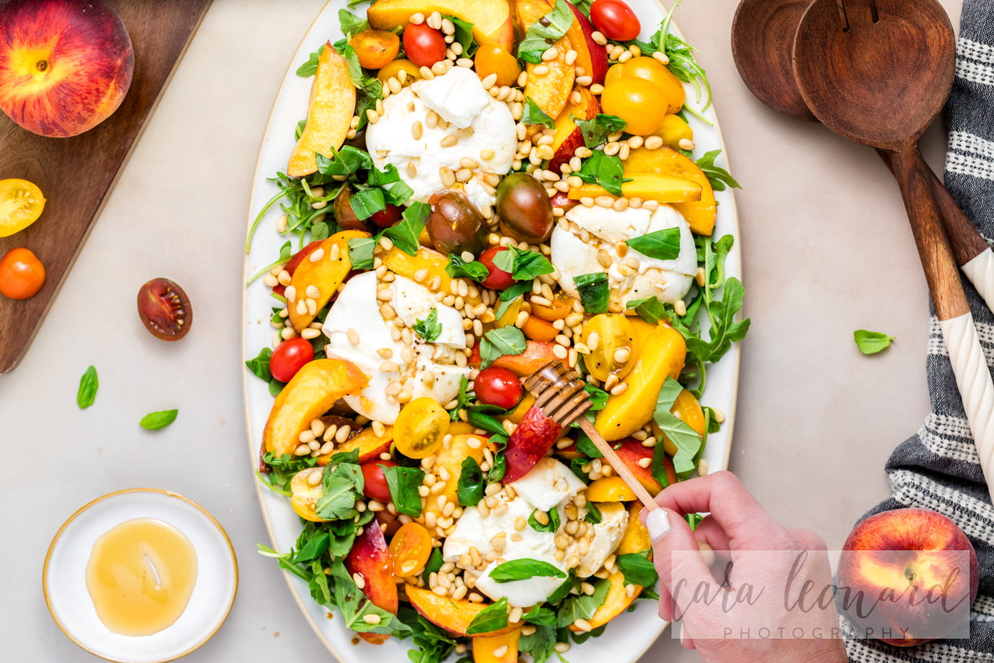Burrata Peach Salad **EXCLUSIVE** Recipe