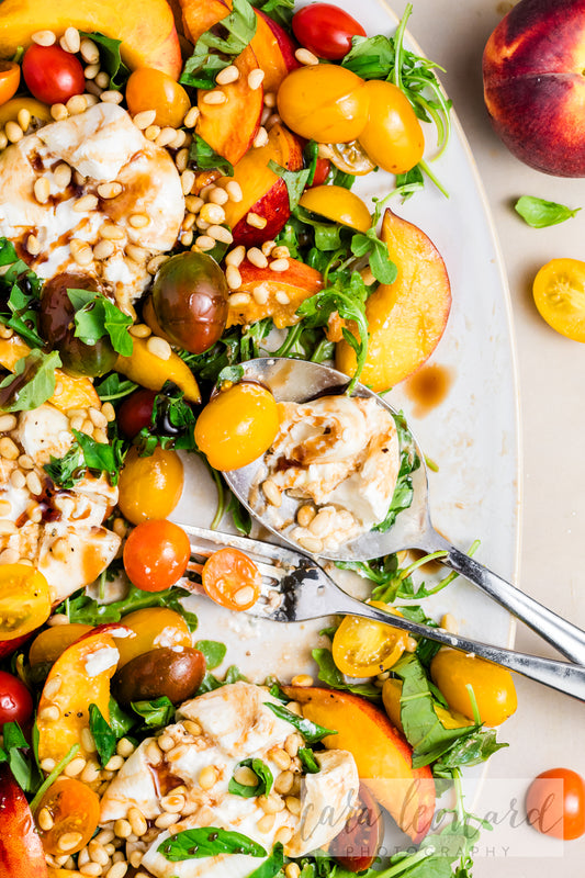 Burrata Peach Salad **EXCLUSIVE** Recipe