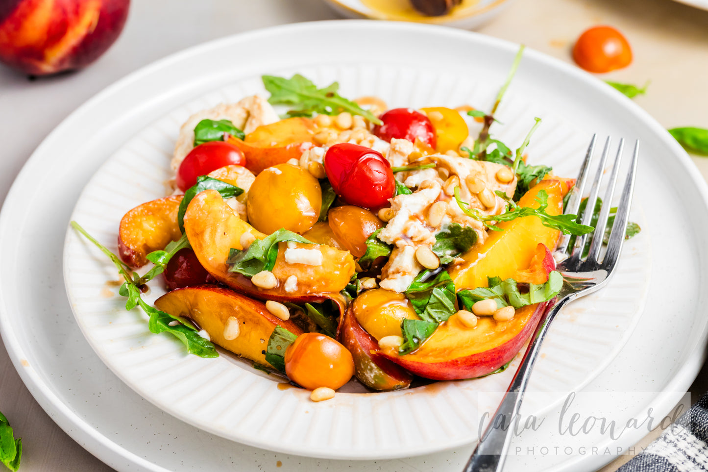 Burrata Peach Salad **EXCLUSIVE** Recipe