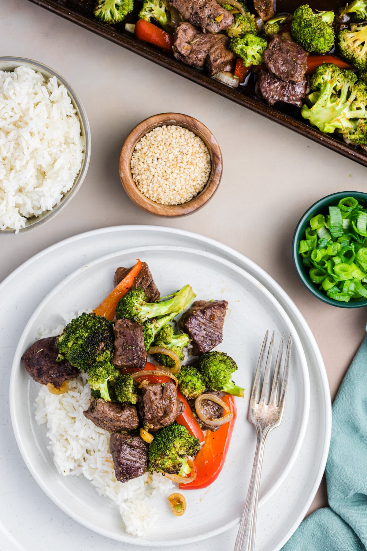 Sheet Pan Beef and Broccoli Stir Fry **EXCLUSIVE**