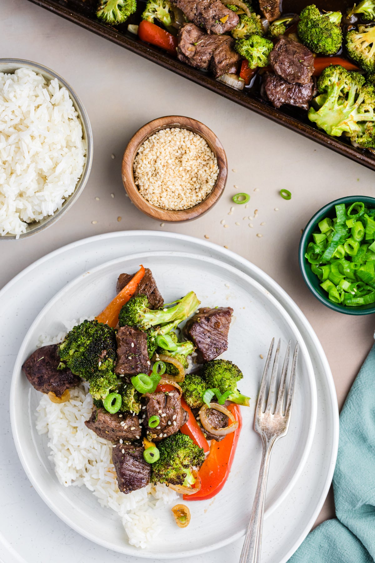Sheet Pan Beef and Broccoli Stir Fry **EXCLUSIVE**