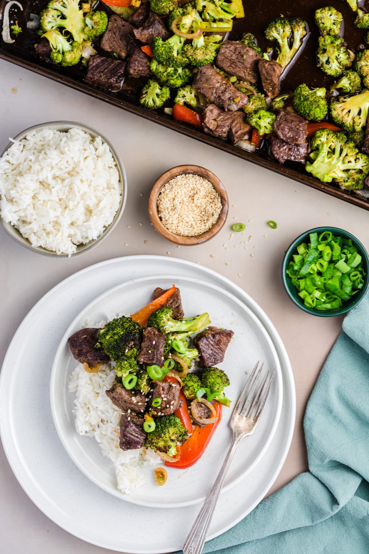 Sheet Pan Beef and Broccoli Stir Fry **EXCLUSIVE**