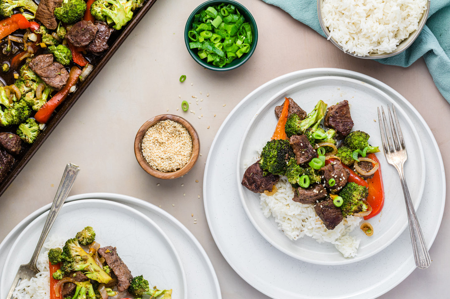 Sheet Pan Beef and Broccoli Stir Fry **EXCLUSIVE**
