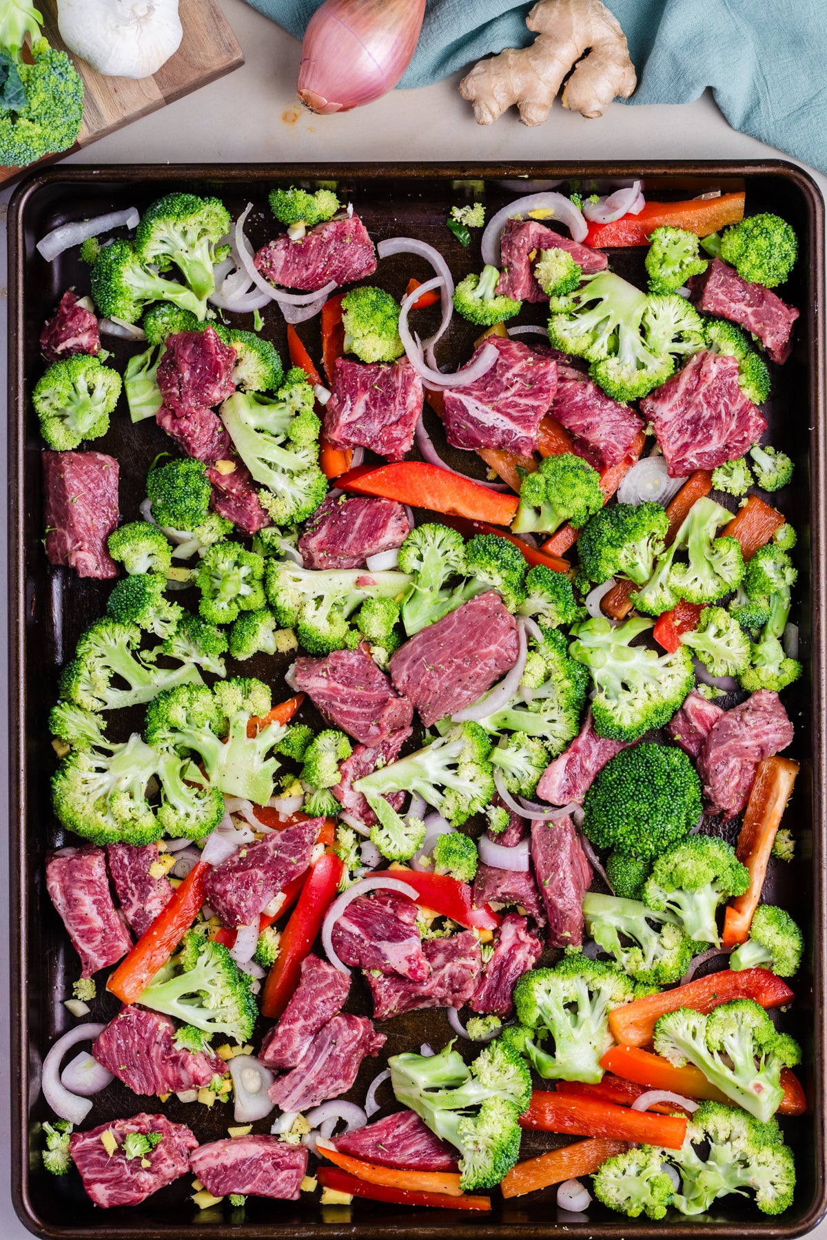 Sheet Pan Beef and Broccoli Stir Fry **EXCLUSIVE**
