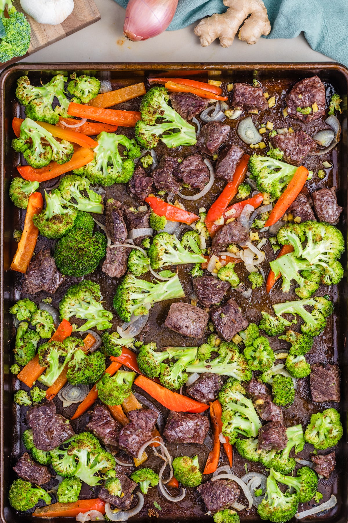 Sheet Pan Beef and Broccoli Stir Fry **EXCLUSIVE**