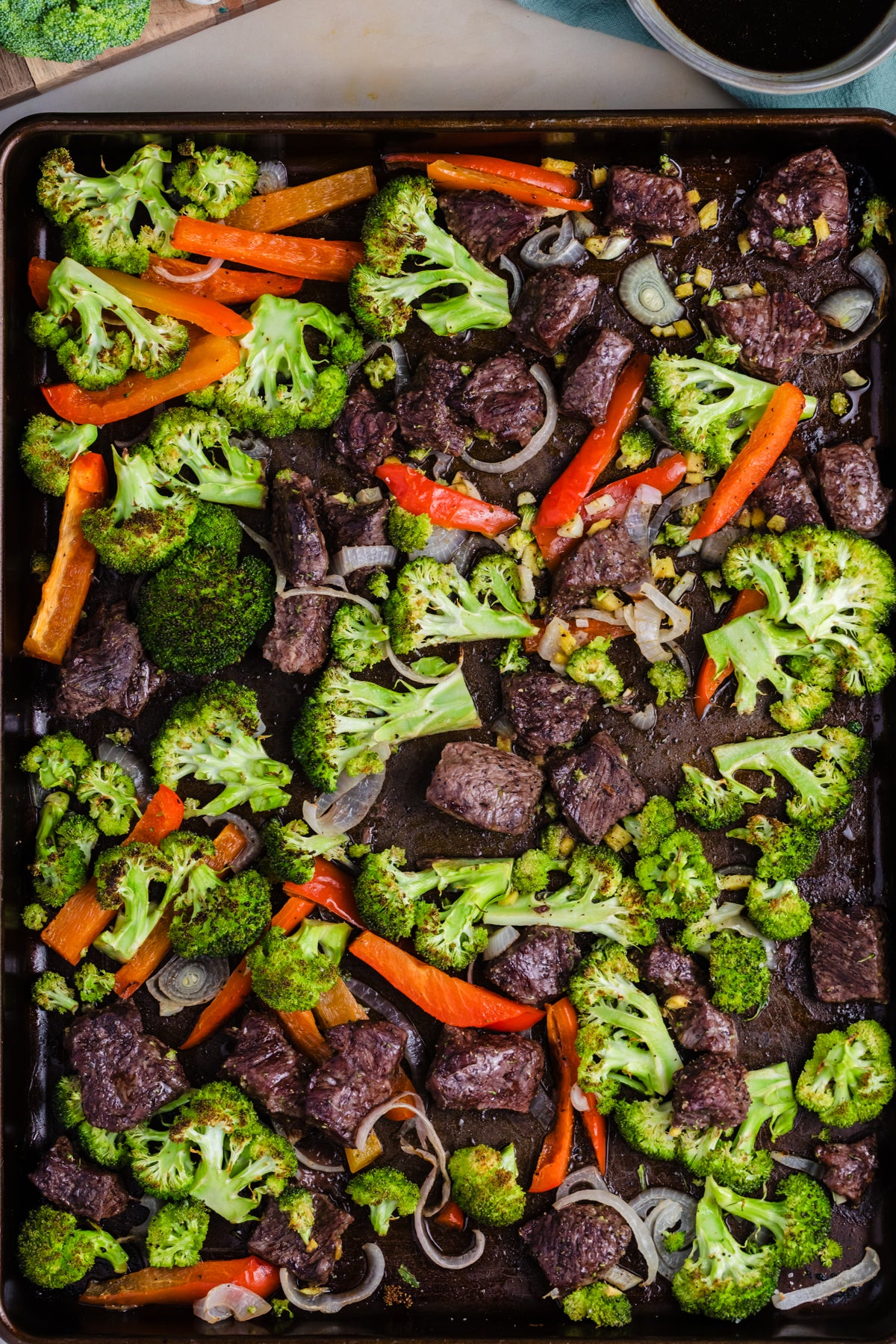 Sheet Pan Beef and Broccoli Stir Fry **EXCLUSIVE**