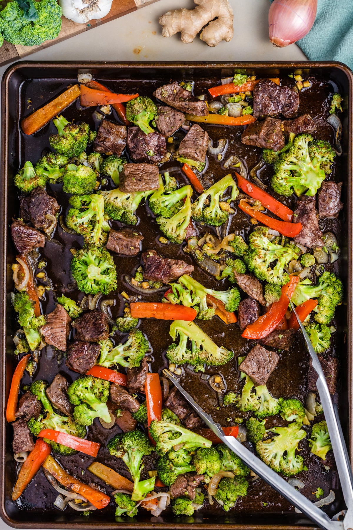 Sheet Pan Beef and Broccoli Stir Fry **EXCLUSIVE**
